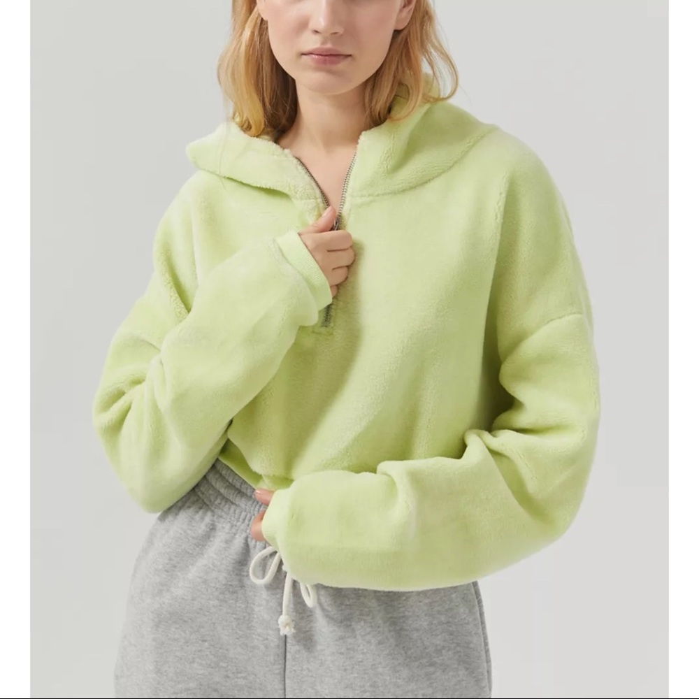 NWT • UO / Bliss Fuzzy Fleece Teddy Hoodie